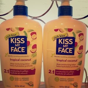 Lot of 2 KISS MY FACE Tropical Coconut BODY LOTION